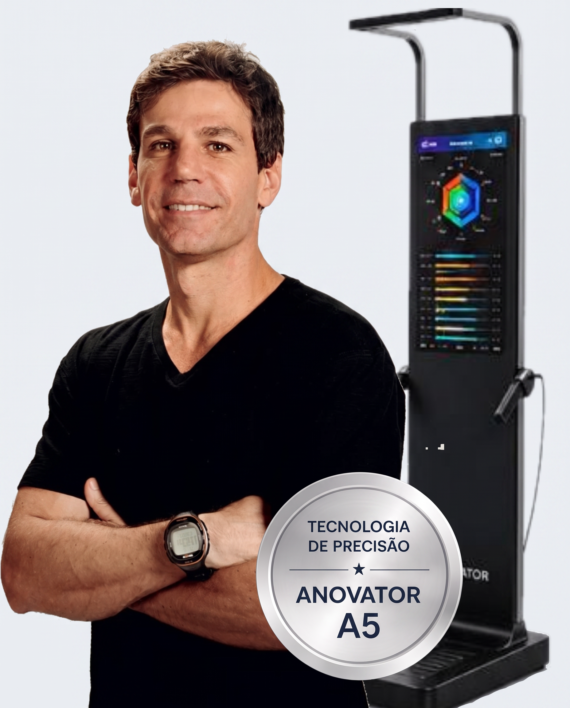 Márcio Atalla com o Anovator A5